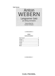 cover Langsamer Satz Orchestra Scores/Parts sheet music cover